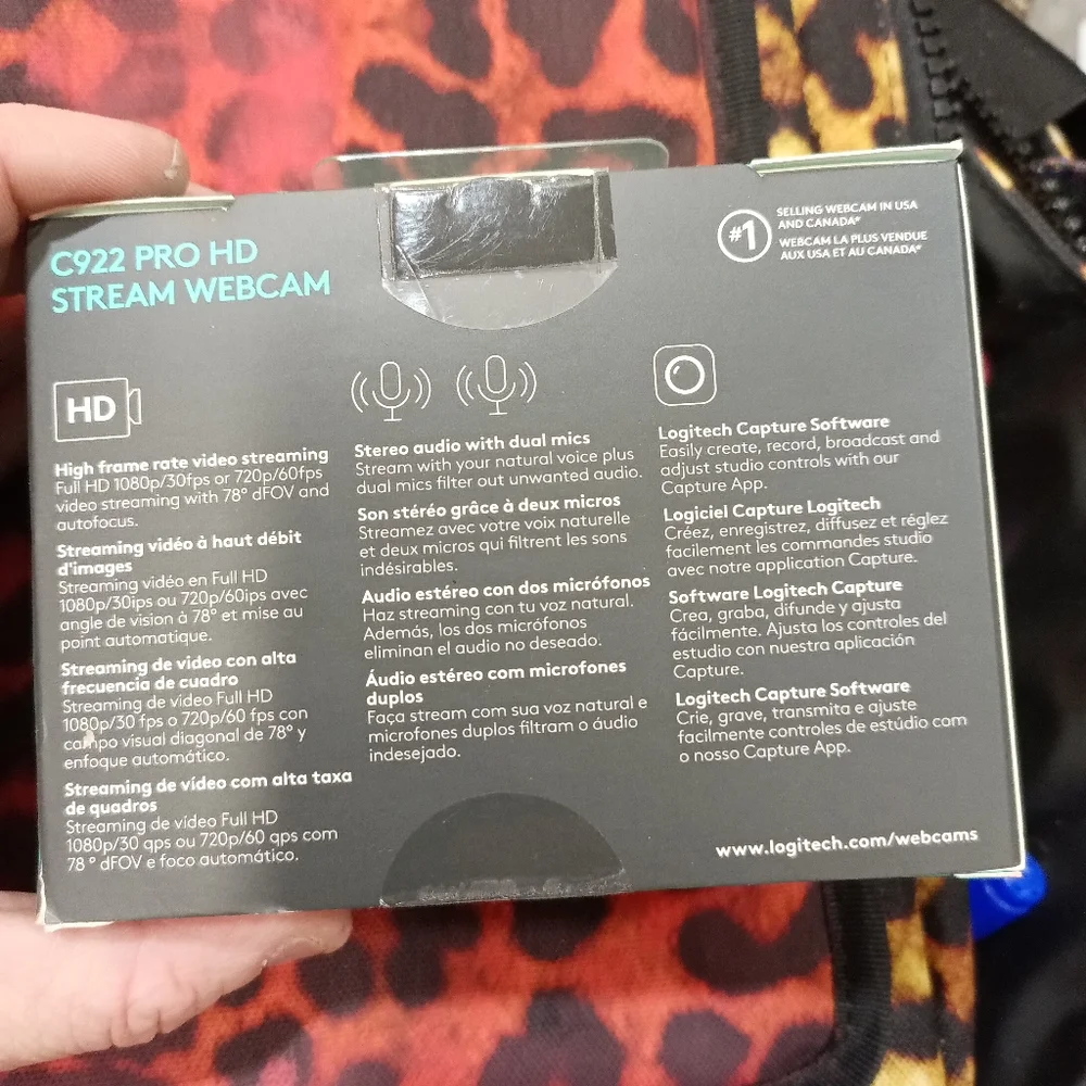 Logitech C922 pro HD stream Webcam